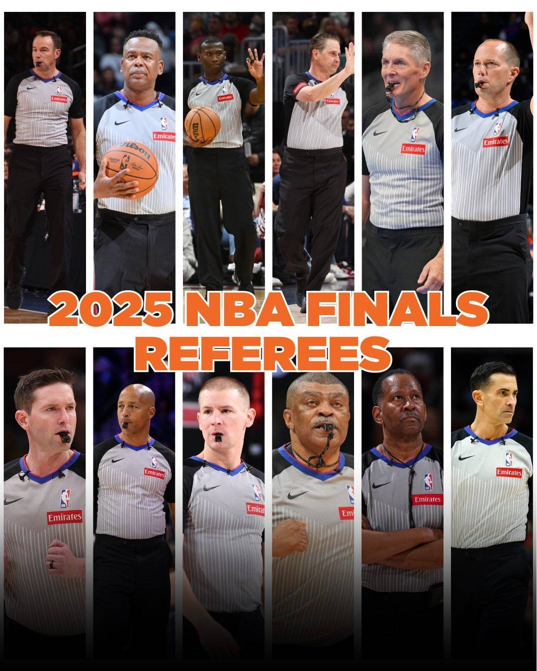 总决赛G3裁判名单：托尼兄弟领衔 与东决G6一致